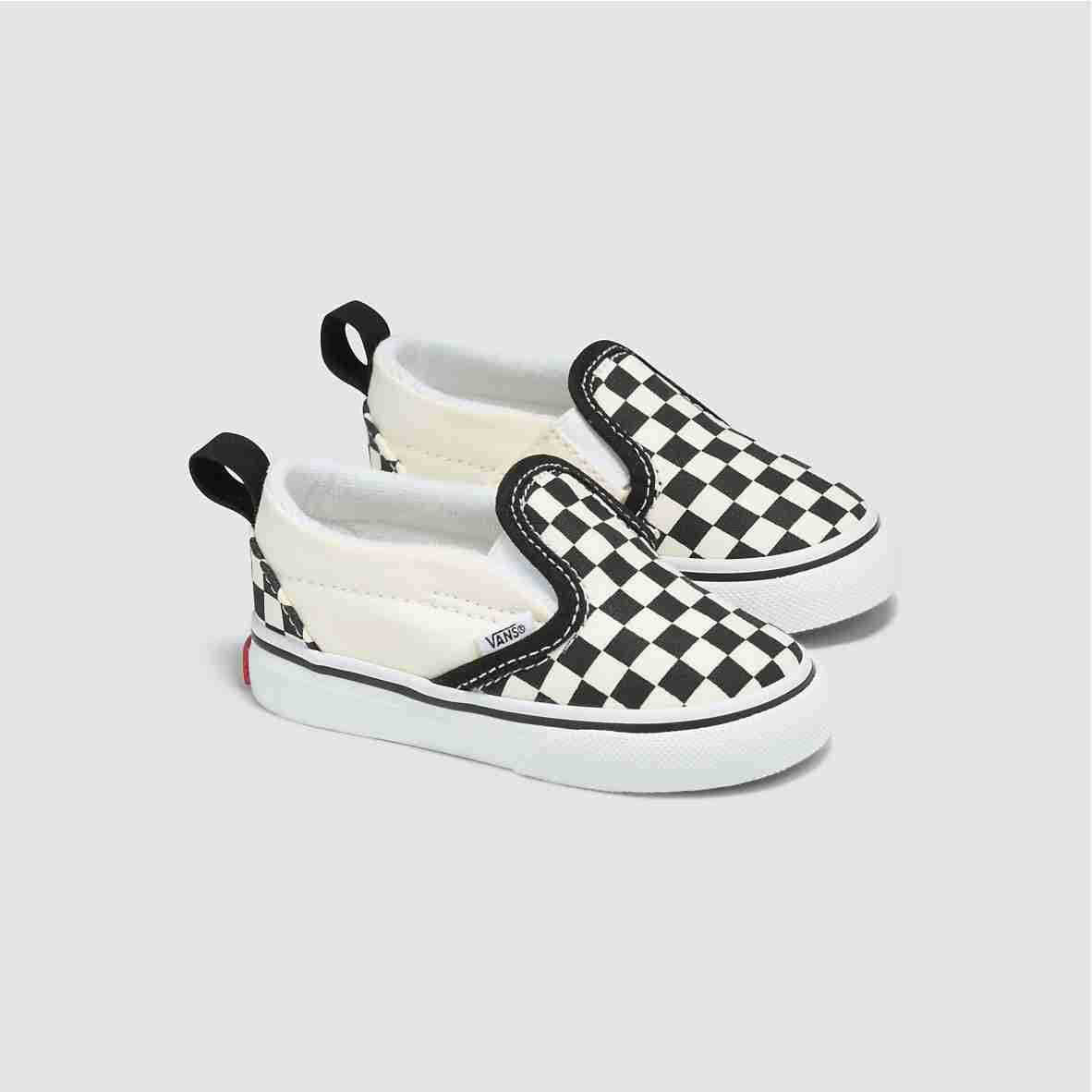 Vans Toddler Slip-On V Checkerboard Black/White