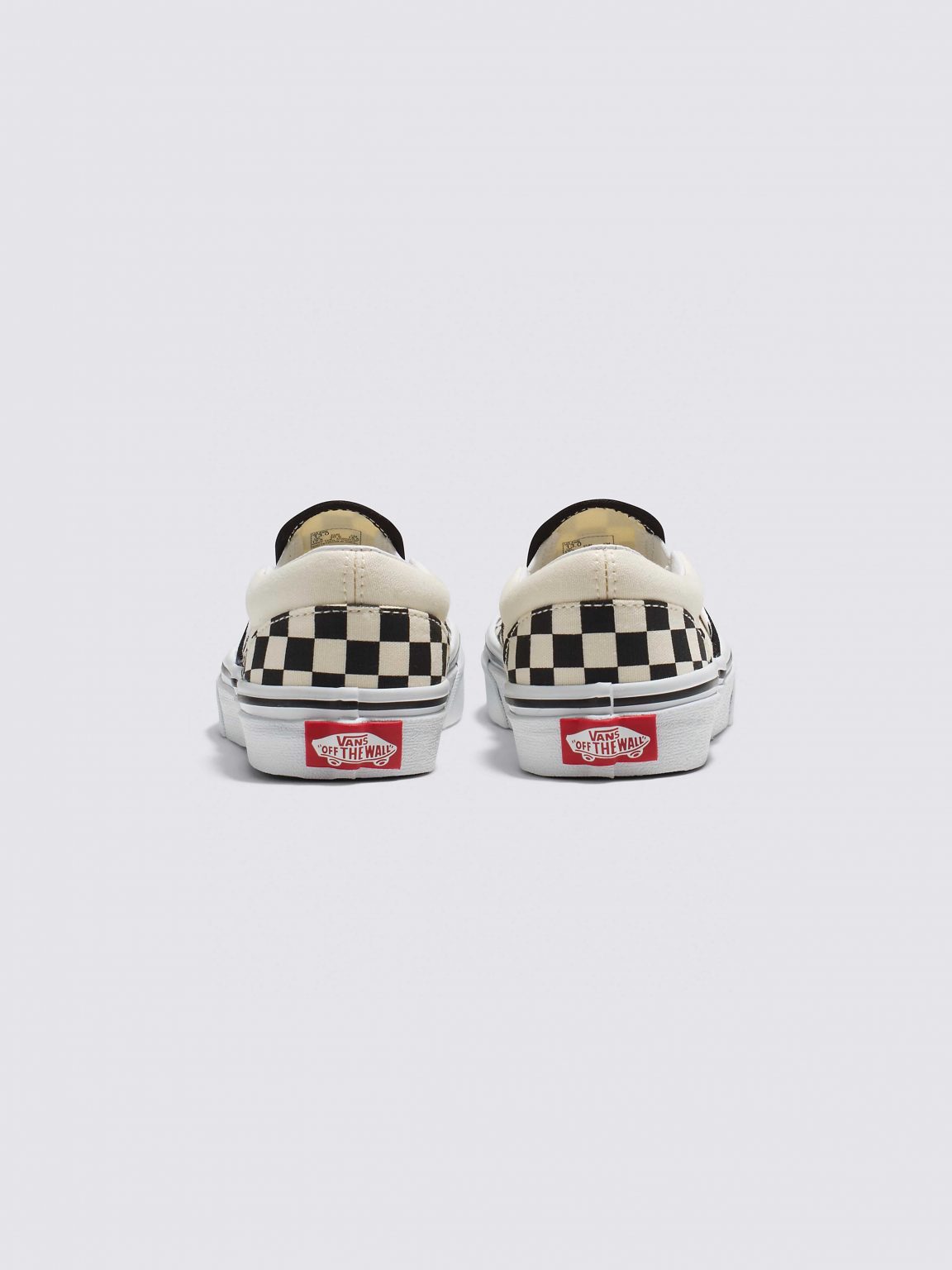Vans Kids UY Classic Slip On (Checkerboard) Black/White
