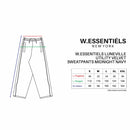 W.Essentiels Luneville Utility Velvet Sweatpants Midnight Navy