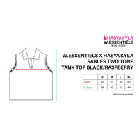 W.Essentiels X HasyaKyla Sables Two Tone Tank Top Black/Raspberry