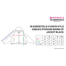 W.Essentiels X HasyaKyla Sables Stadium Warm-up Jacket Noir Black