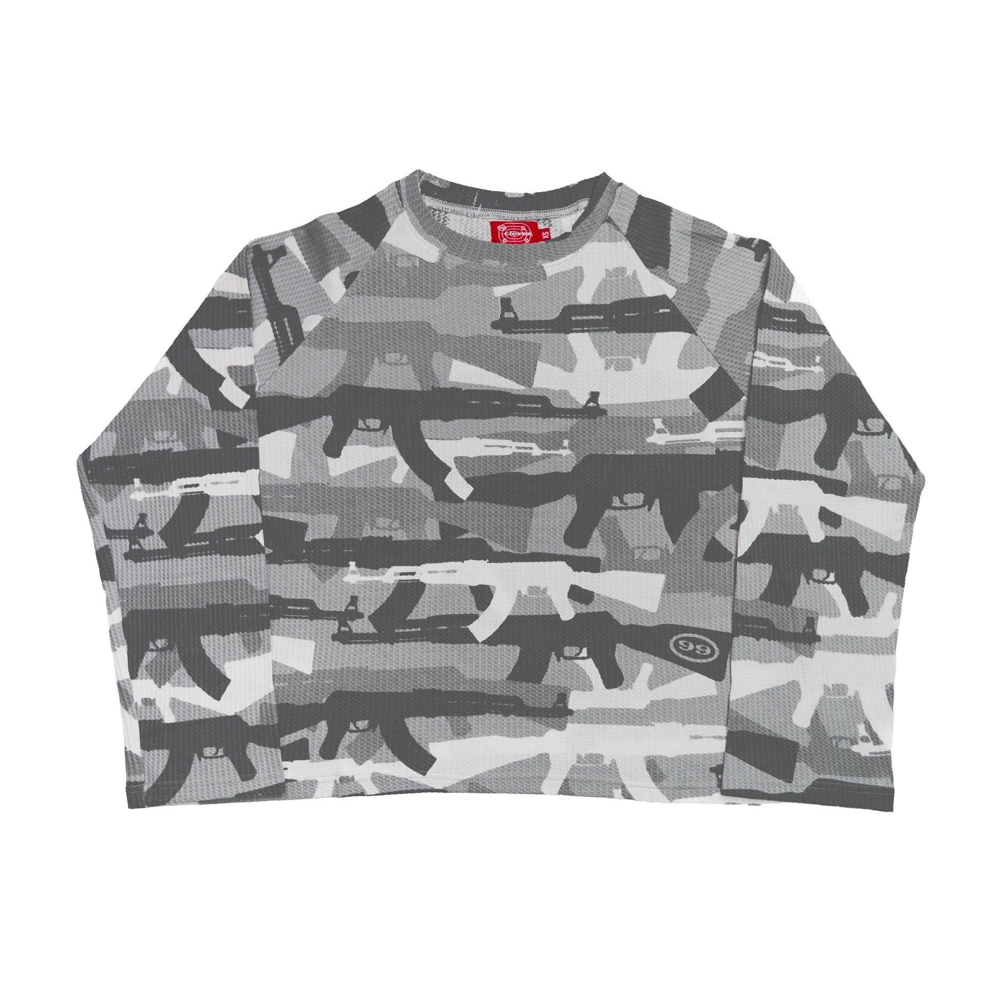 99 Clover "CAMO V2" Waffle Knit Longslevee Snow