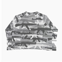 99 Clover "CAMO V2" Waffle Knit Longslevee Snow