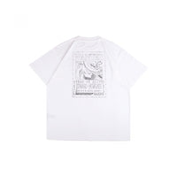 W.Essentiels X One Piece Whitebeard Wanted Poster Boxy Cut T-shirt Blanc White
