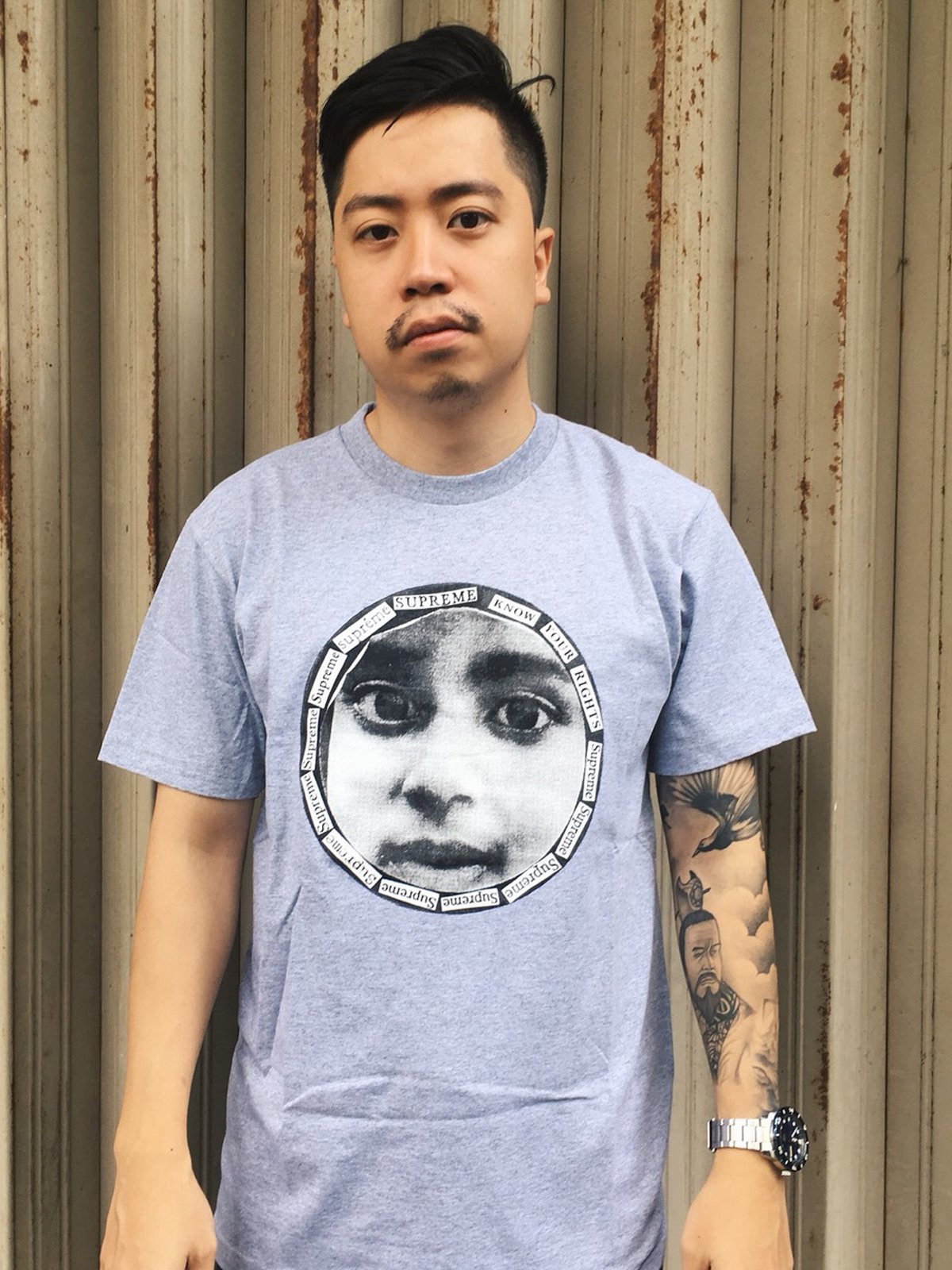 Supreme Know Your Rights Tee Grey