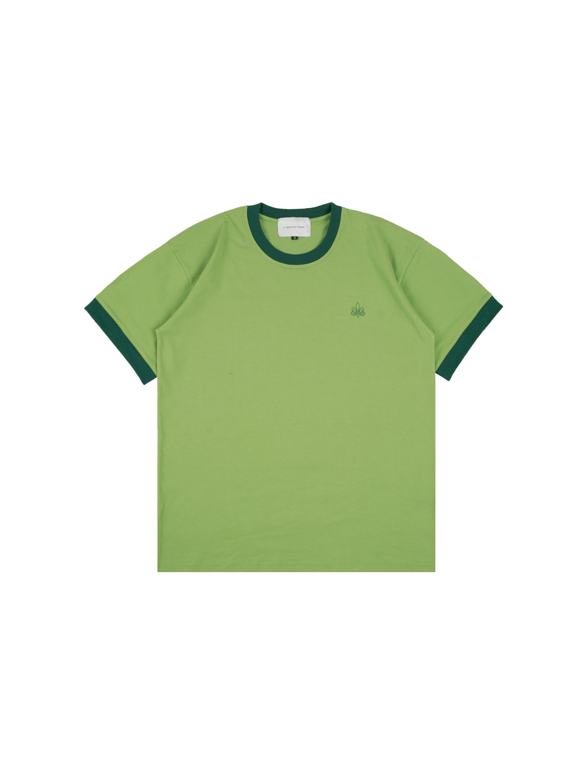W.Essentiels Laval Two Tone Boxy Cut Tee Olive/Forest – WORMHOLE STORE