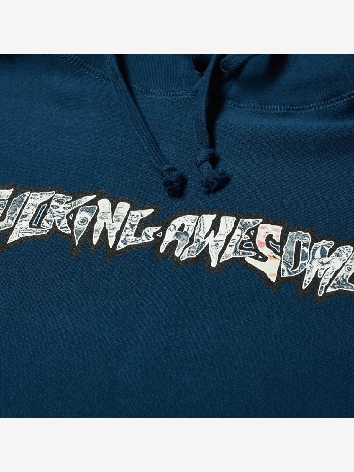 F Awesome Actual Visual Guidance Hoodie Navy – WORMHOLE STORE