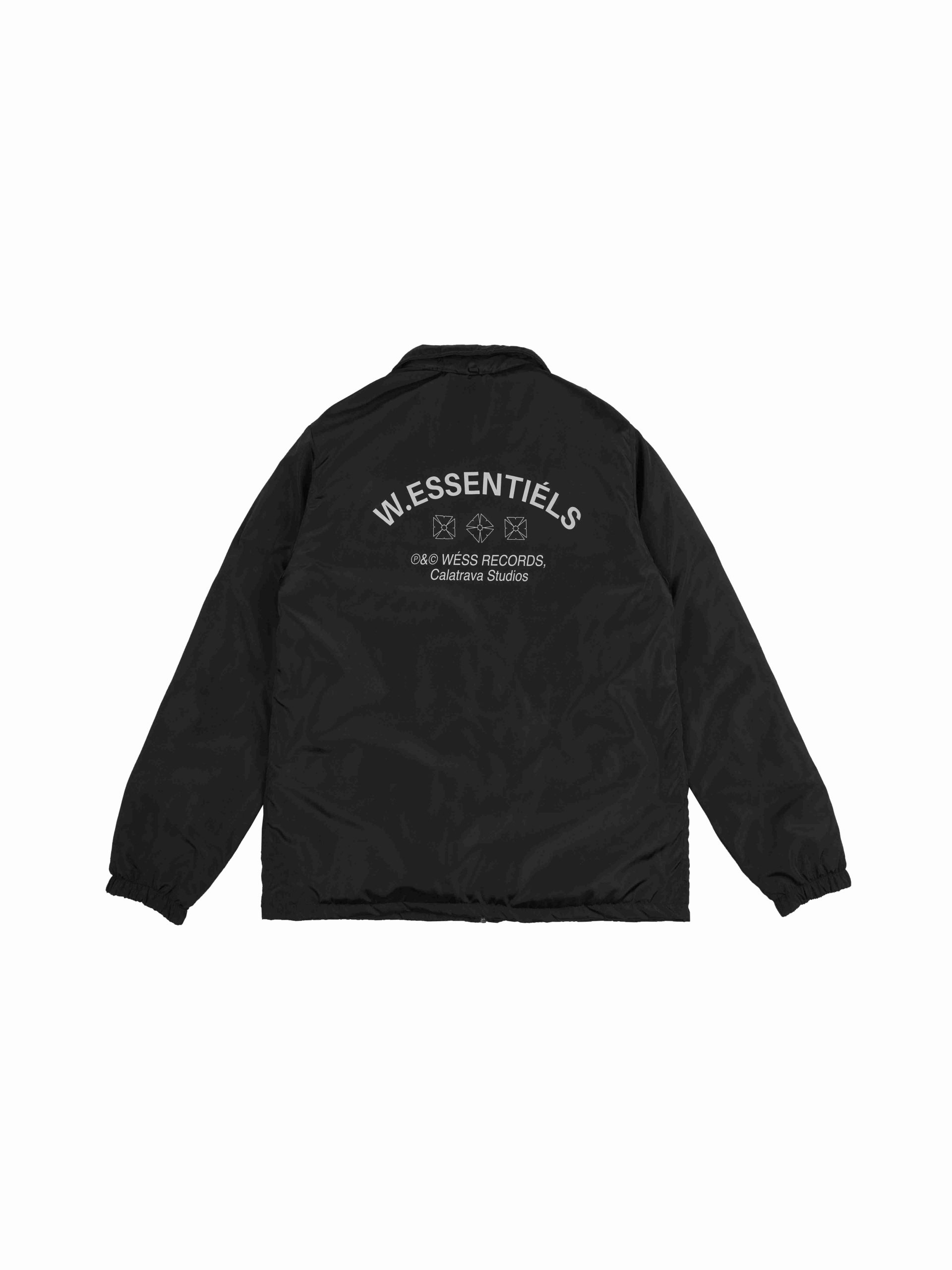W.Essentiels Auguste-Delaune Quilted Stadium Jacket Reversible Black ...